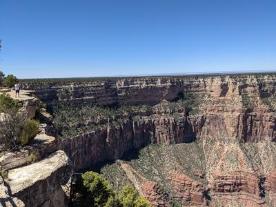 Alex at the edge of the Grand Canyon