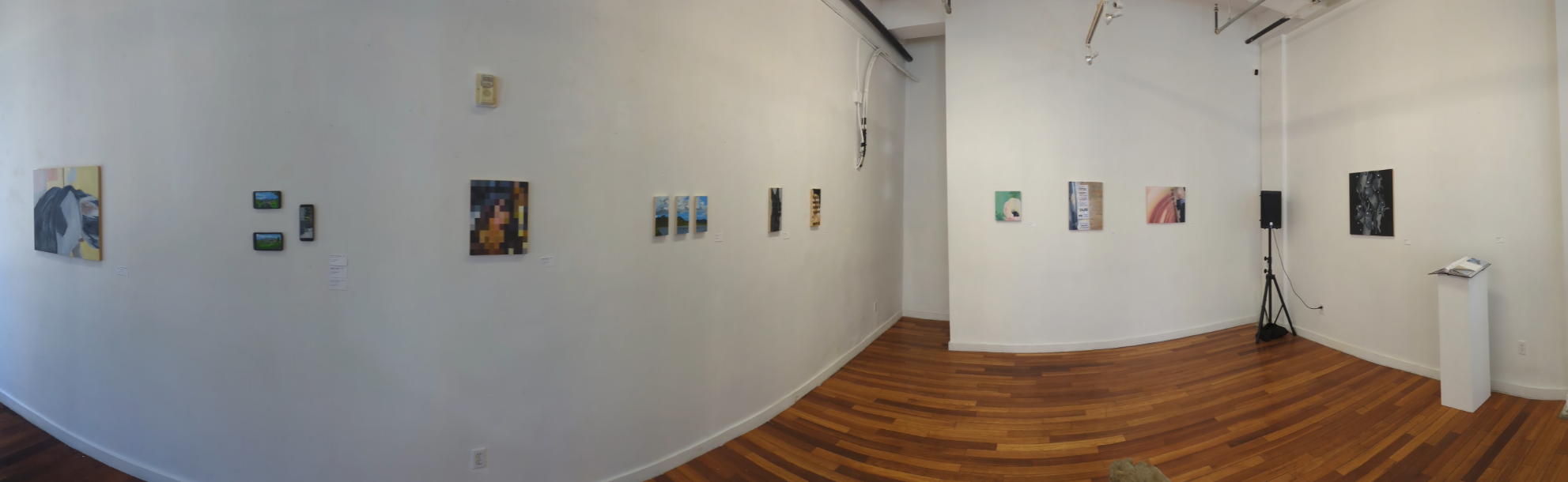 On What We Dwell installation at Little Raven Gallery, July 2026.