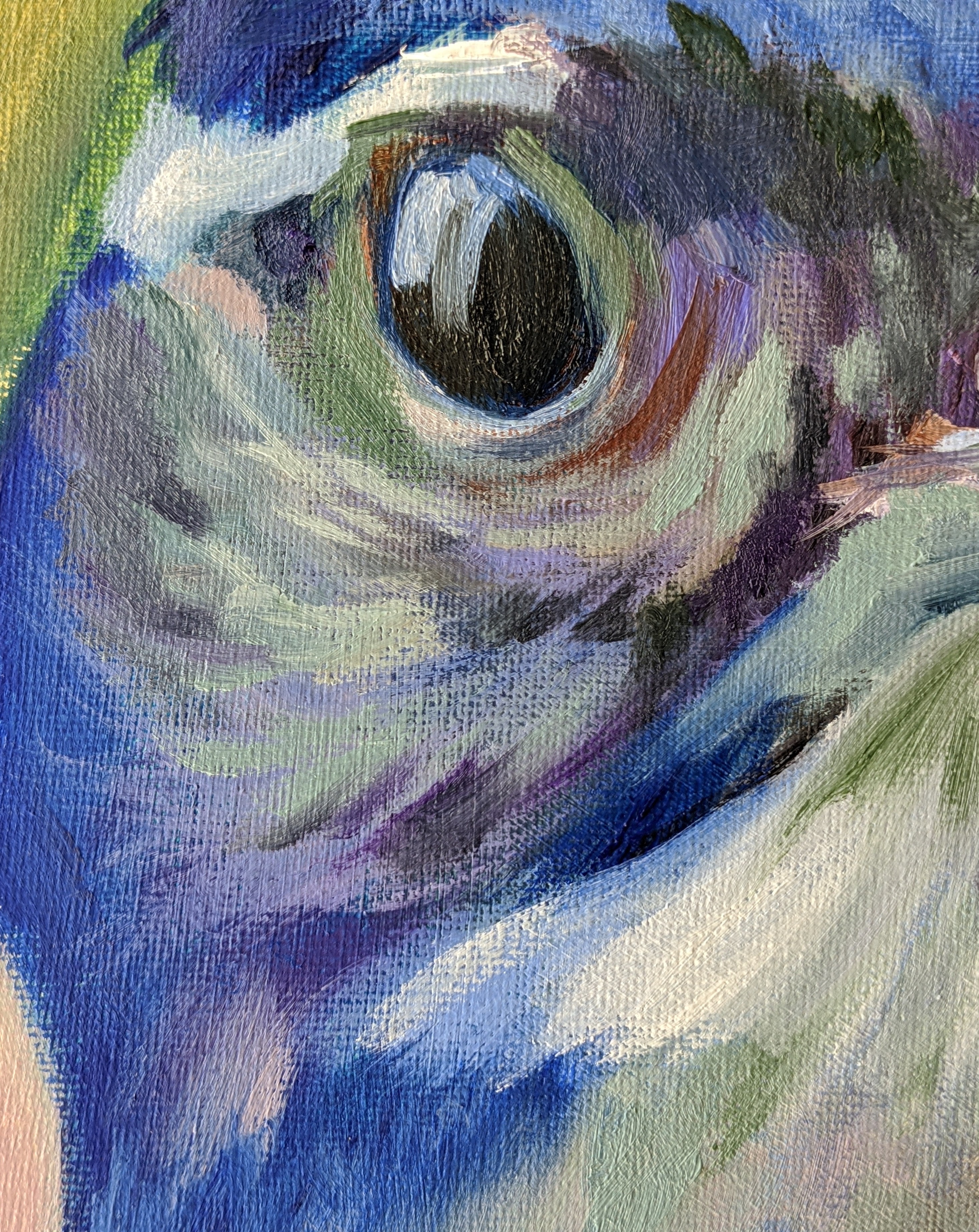 Just a close-up of a work-in-progress