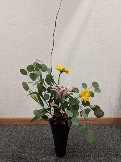 Ikebana Moribana.