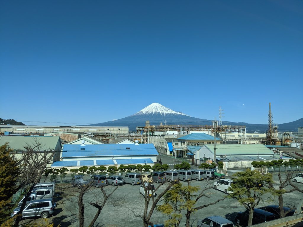 Fuji-san on the train to Tokyo